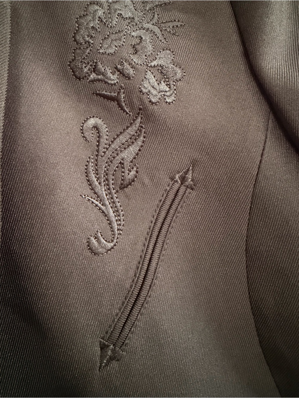 Scully Women’s Tonal Scroll Black Embroidered Blazer Size XXL - Picture 7 of 12